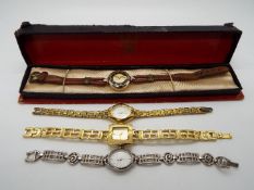 Four lady's wristwatches to include a Smiths Empire, Sekonda and similar.