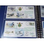 Philately - A set of 30 75th Anniversary of The Royal Air Force covers contained in a binder,