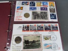 A collection of Philatelic/Numismatic first day covers including Royal, Military,