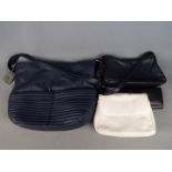 Handbags - a Smith & Canova cream leather handbag, Golunski black leather purse,
