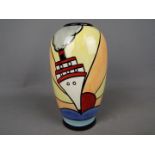 A Lorna Bailey vase in the Cruise pattern,