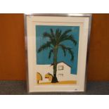 A limited edition print after Helen Feiler, 'Palm', signed, titled and dated 1982 to the margin,