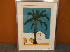 A limited edition print after Helen Feiler, 'Palm', signed, titled and dated 1982 to the margin,