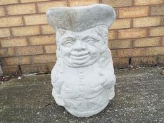 Garden Stoneware - a reconstituted stone deep planter in the form of a large Toby jug