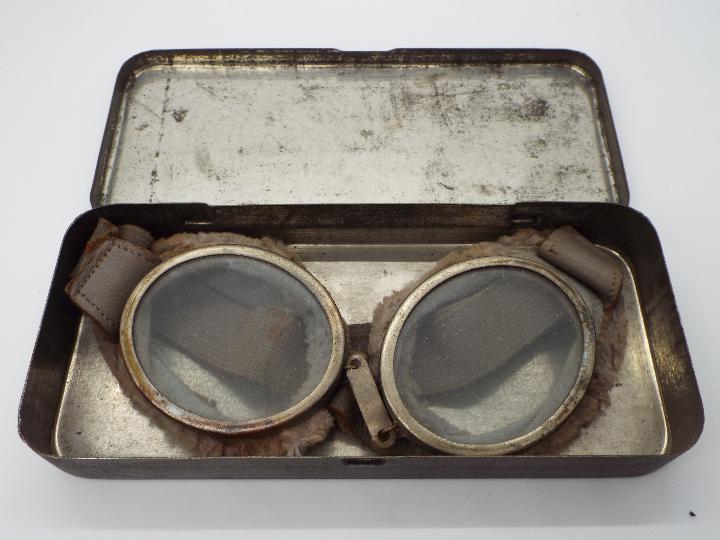 A pair of World War Two (WWll) pilot's goggles