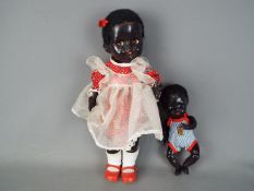 Pedigree Dolls - a Pedigree black Americana girl doll marked to the head Pedigree with non-working