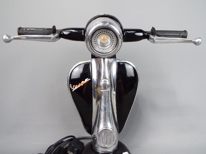 A black novelty table lamp in the form of a Vespa, - Image 3 of 3