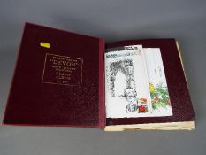 Philately - A Stanley Gibbons 'Devon' stamp album containing UK stamps comprising a penny black,