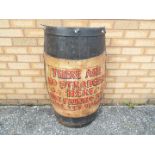 A vintage half barrel,