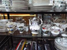 A collection of mixed tea wares to include Hammersley, Royal Vale, Foley and similar.