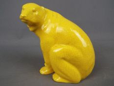 A Minton yellow polar bear,