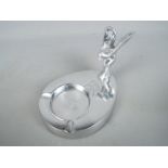 A chrome Rolls Royce style ashtray, approx size 8.