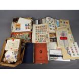 Philately - A collection of stamp albums, loose stamps, etc.