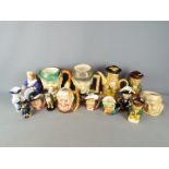 A collection of Toby jugs, character jugs and similar to include Royal Doulton, Old Court ware,