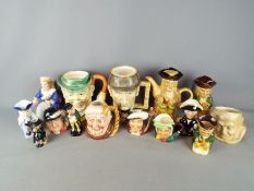 A collection of Toby jugs, character jugs and similar to include Royal Doulton, Old Court ware,