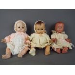 Pedigree Dolls - a collection of three dolls to include a jointed composition Pedigree doll with