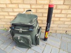 Angling - a mini Boss Pod by Solar Tackle in tube case and a Gardner ruck sack (2)