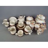 A quantity of teawares comprising Denby 'Potters Wheel' and New Chelsea 'Melton' [2]