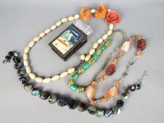 Fashion Jewellery - three unusual evening necklaces,