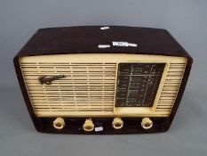 A vintage Ferguson bakelite cased radio, model 621U.