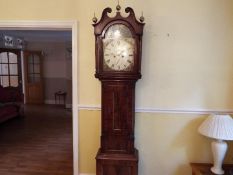 A mahogany cased longcase clock by R Feren of Dundee, Scotland, ca 1850,