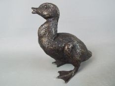 A bronze duck,