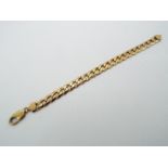 A 9ct gold curb chain bracelet, stamped 375, approximately 21.5 cm (l) and 29 grams all in.