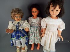 Vintage dolls - Three tall dolls, one composite headed doll,