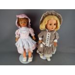 Vintage Dolls - Two dolls presumed made by Fulper Pottery Company.