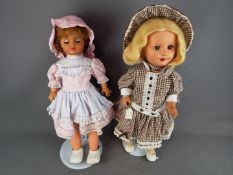 Vintage Dolls - Two dolls presumed made by Fulper Pottery Company.