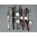 Seven wristwatches to include Lorus, Reflex, Casio, Terner and similar.