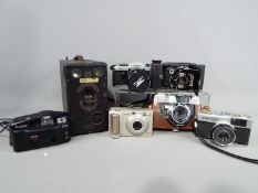 Photography - A collection of cameras and photography equipment to include a Midg No.