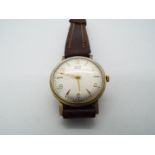 Smiths Everest 9ct gold cased, gentleman's wristwatch, 17 jewel 60464E movement,