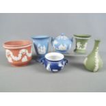 Wedgwood - A small collection of Wedgwood Jasperware and similar, various colours.