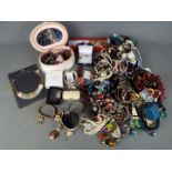 A collection of various costume jewellery.