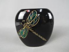 An Anita Harris Dragonfly vase, approx height 12.