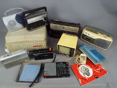 A collection of vintage radios,