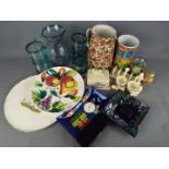 A lot to include glassware, ceramics including Lurpak collectable breakfast items and similar.