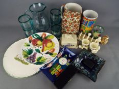 A lot to include glassware, ceramics including Lurpak collectable breakfast items and similar.
