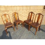 Four good quality dining chairs.