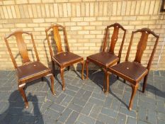 Four good quality dining chairs.