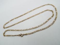 A 9ct yellow gold Italian necklace, stamped .375, approximately 61 cm (l) and 8 grams all in.