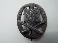 A German General Assault Badge, no makers mark.