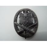 A German General Assault Badge, no makers mark.