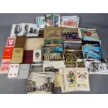 Mixed lot to include postcards, WWI silk postcards, Cunard White Star R.M.
