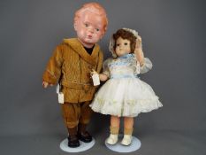 Vintage Dolls - Two dolls: 1.