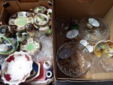 A mixed lot comprising ceramics to include Foley, hand painted Japanese ceramics, Spode and similar,