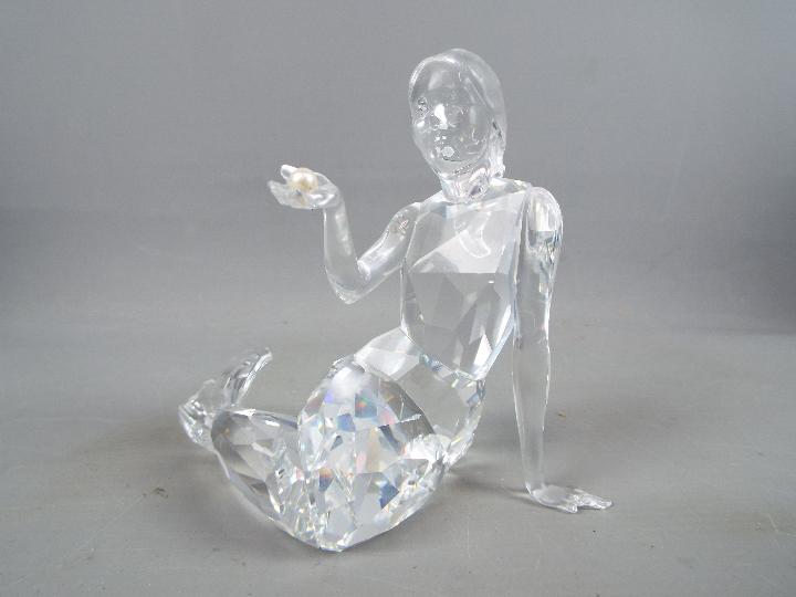 Swarovski - A Swarovski Crystal figurine depicting a mermaid holding a pearl, - Image 2 of 2