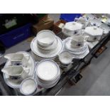 A quantity of Adams 'Baltic' pattern ironstone dinner and tea ware, approximately 65 pieces.