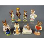 Royal Doulton - Seven Royal Doulton Bunnykins figurines to include 'Tally Ho',